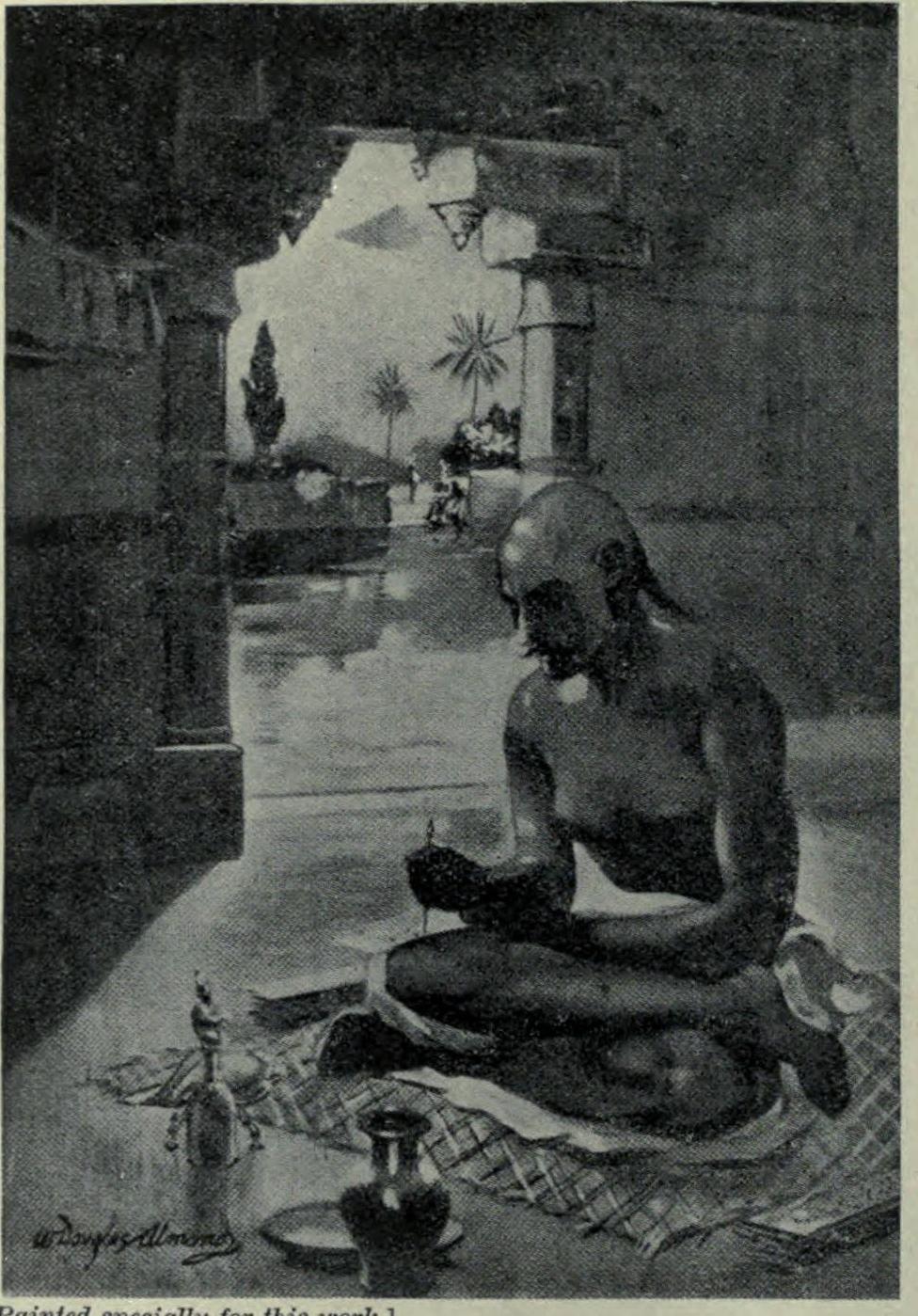 Illustration of Kālidāsa by William Douglas Almond