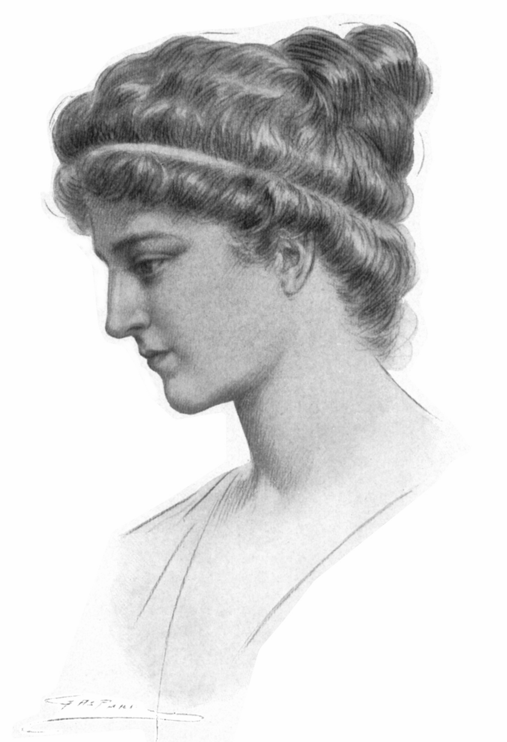 Portrait of Hypatia by Jules Maurice Gaspard