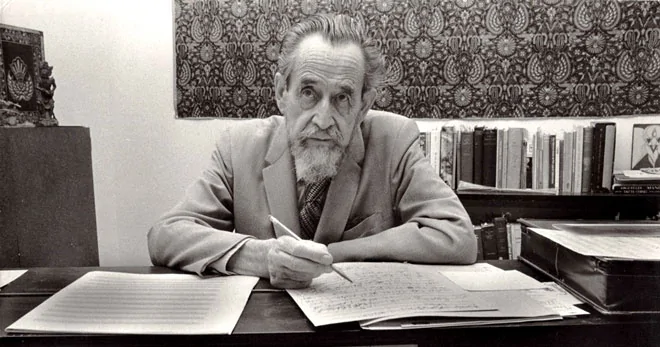 A photograph of the astrologer Dane Rudhyar.