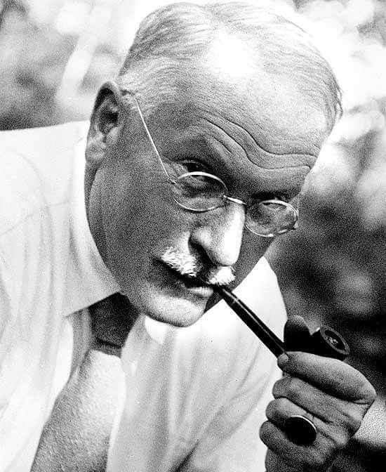 Portrait of Carl Gustav Jung.