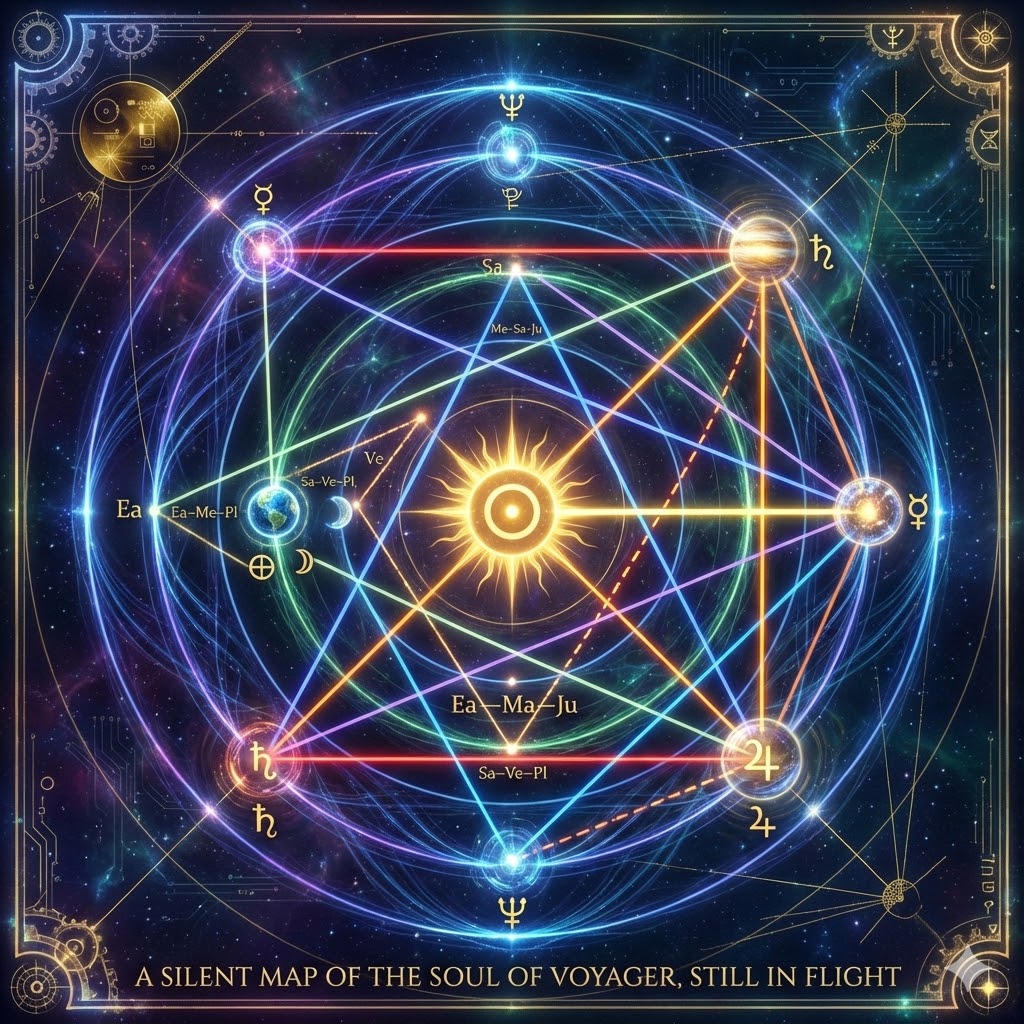 Heliocentric chart of planetary alignments on November 22, 2025