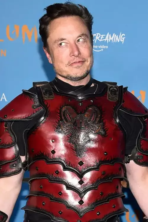 A photograph of Elon Musk.
