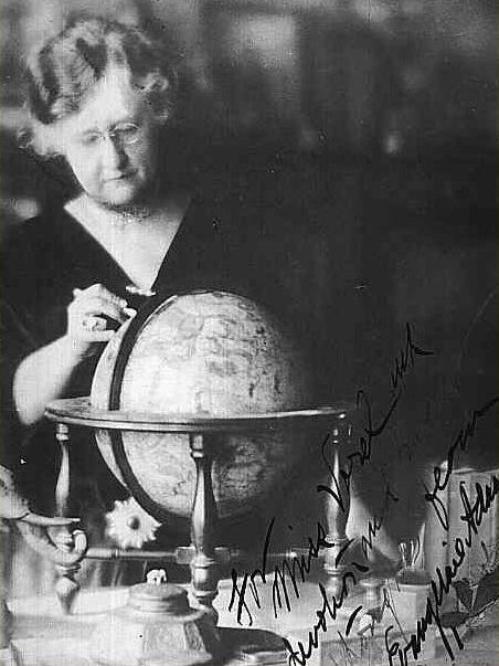 A photograph of Evangeline Adams.