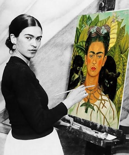 A self-portrait of artist Frida Kahlo.