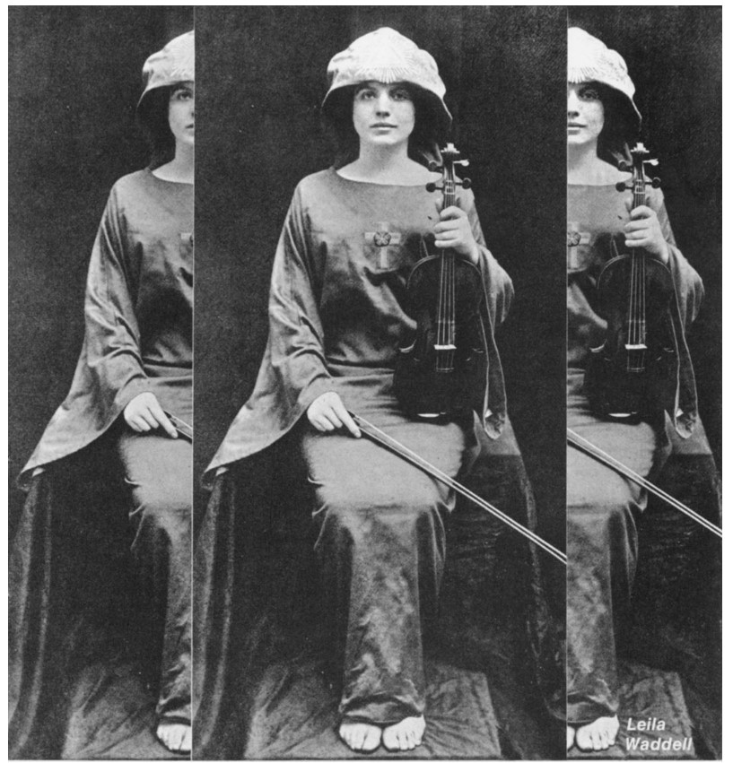 Leila Waddell, muse and magician, photographed during the peak of Crowley's magical years