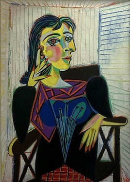 Portrait of Dora Maar by Pablo Picasso.