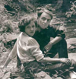 Carl Sagan and Ann Druyan together.