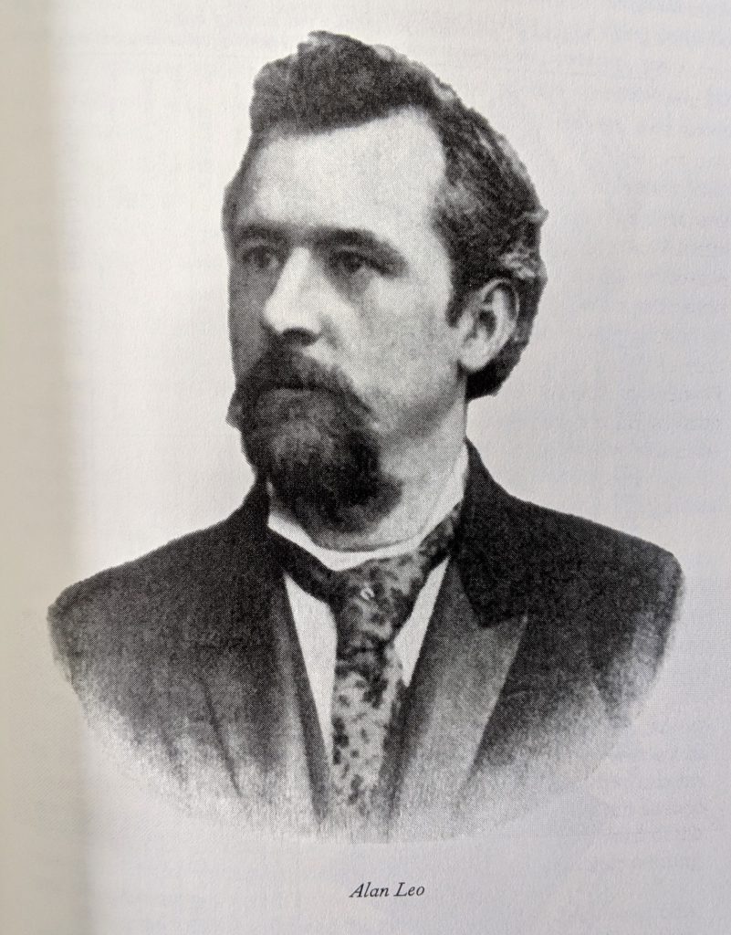 A portrait of the astrologer Alan Leo.