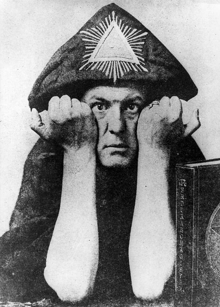 A photograph of Aleister Crowley, The Great Beast 666.
