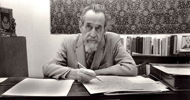 A photograph of Dane Rudhyar.