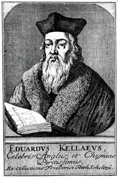 Engraving of Edward Kelley.