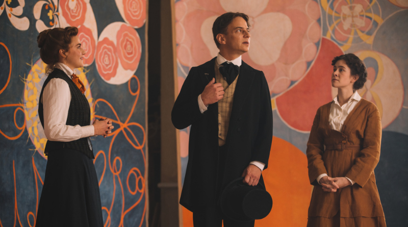 Still image from Lasse Hallström’s period drama 'Hilma', showing the artist in a moment of contemplation.